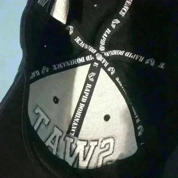 Rapid dominance SWAT hat baseball cap black white hook and loop closure - Picture 3 of 4